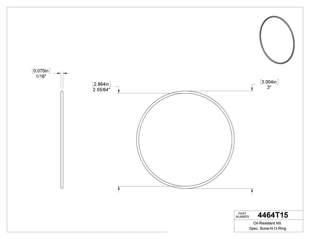 Technical drawing - 4464T15